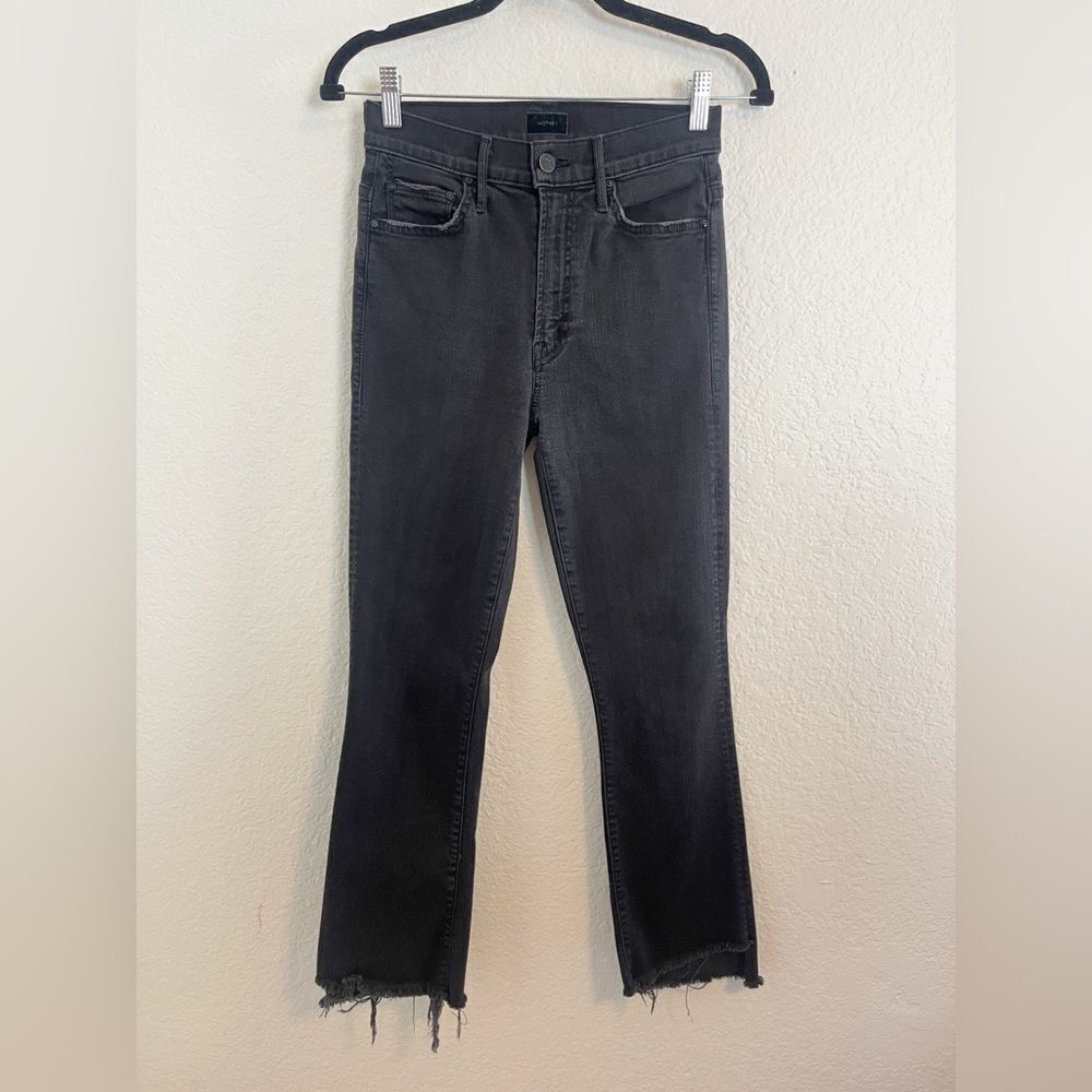 MOTHER The Insider Crop Step Fray in black Not Guilty 26 - Picture 4 of 10